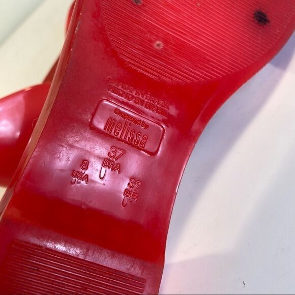 Melissa Flower red jellies flats - Picture 4 of 6